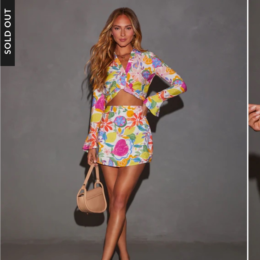 VICI Sweet Thing Fruit Print Mini Skirt - sold out online!